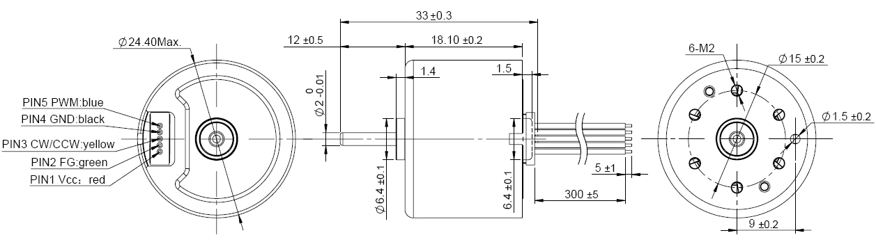 Bl2418i dimensions